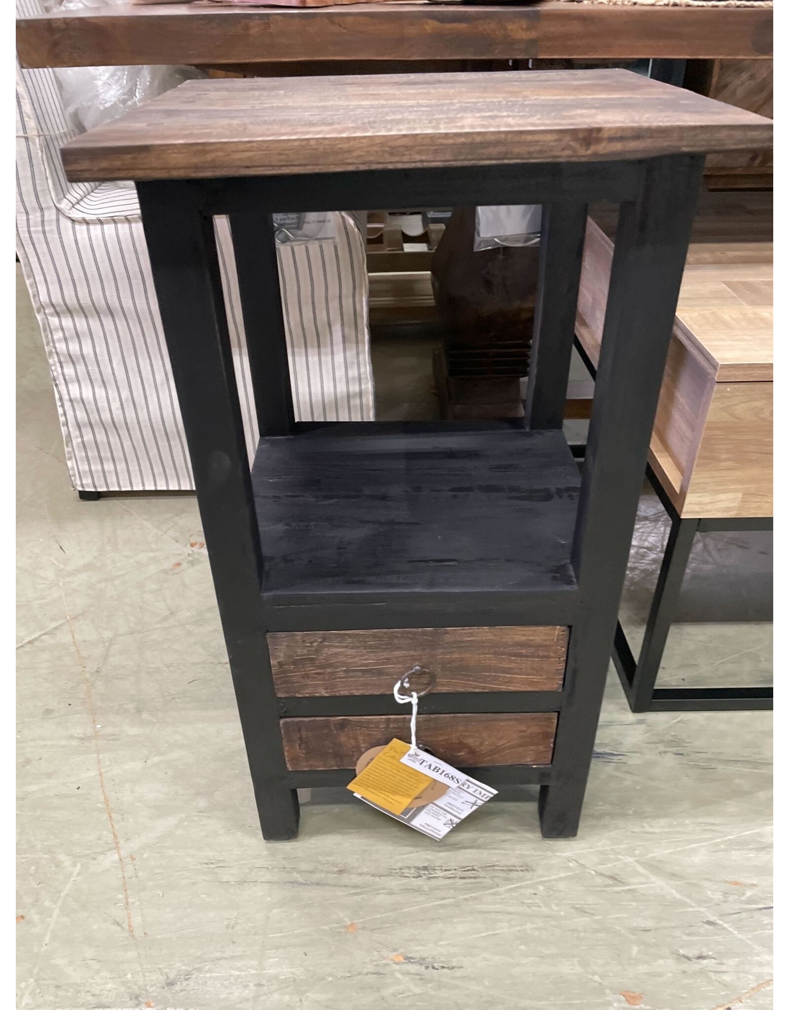 TAB168 End Table 2Drw 14.3x11.3x31.5"H