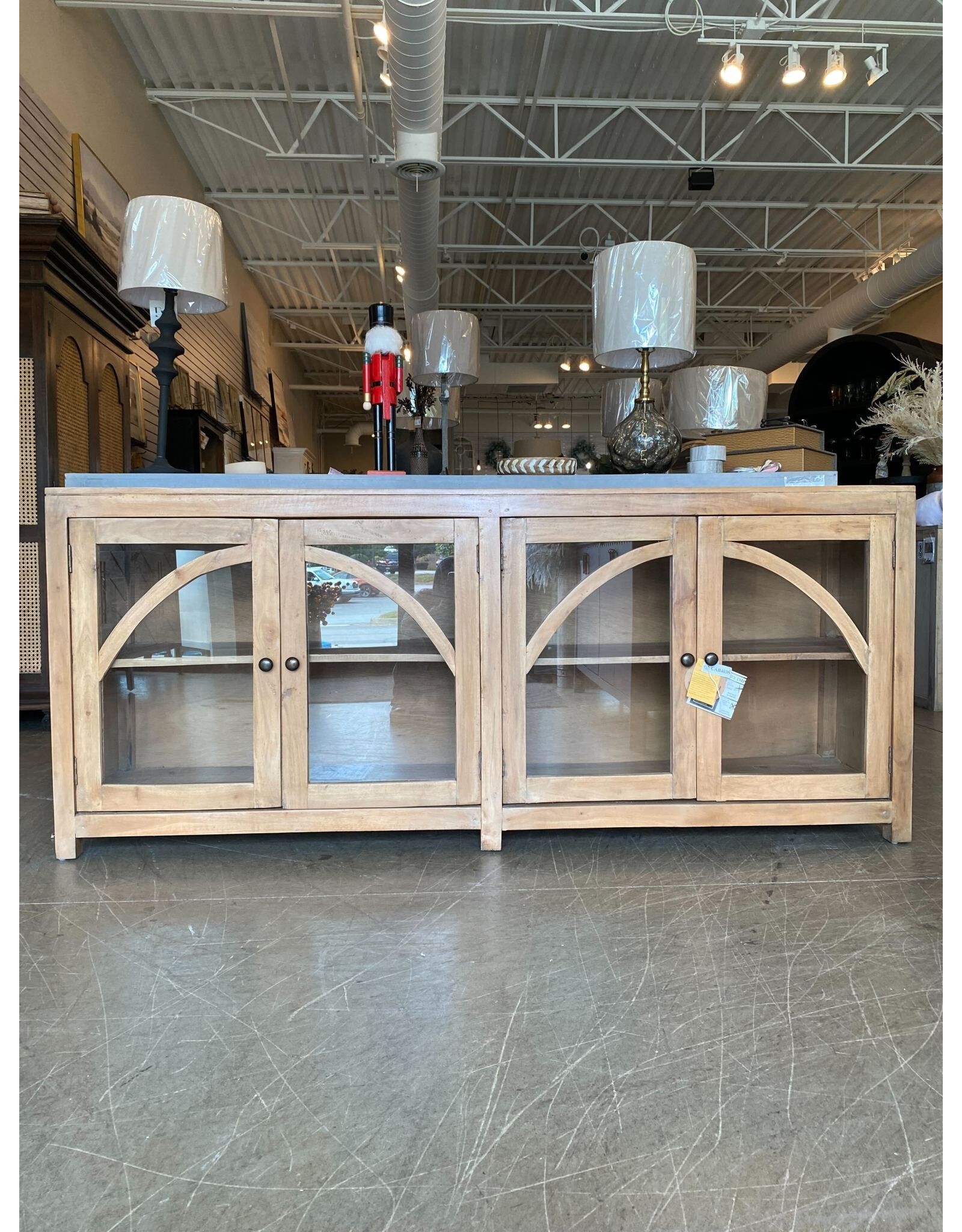 CAB403 Naples Glzd Crednza 4GD 78.3x18.1x33.1"H