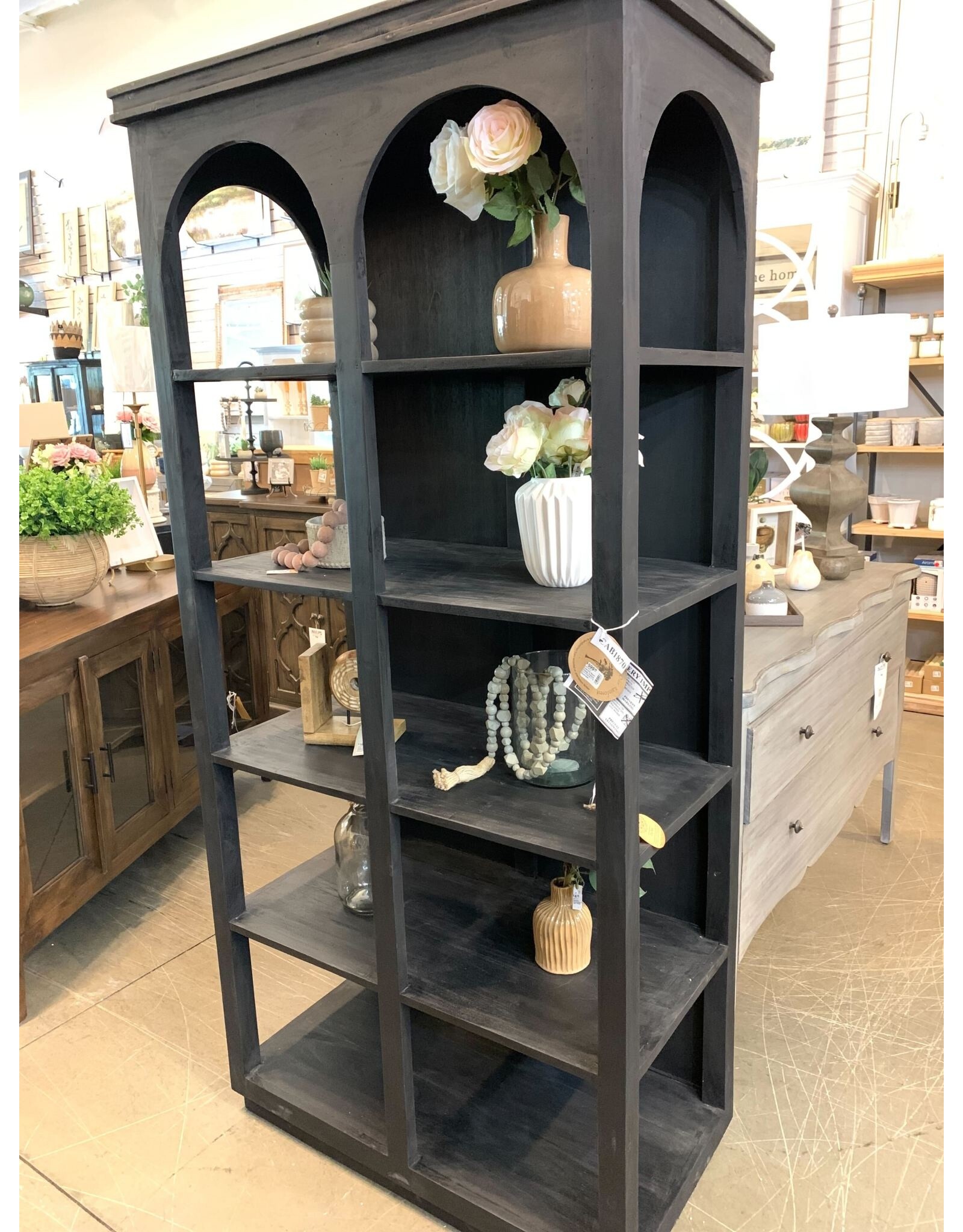 CAB1870 Ranch Display Armoire 37x19.5x76.7"H