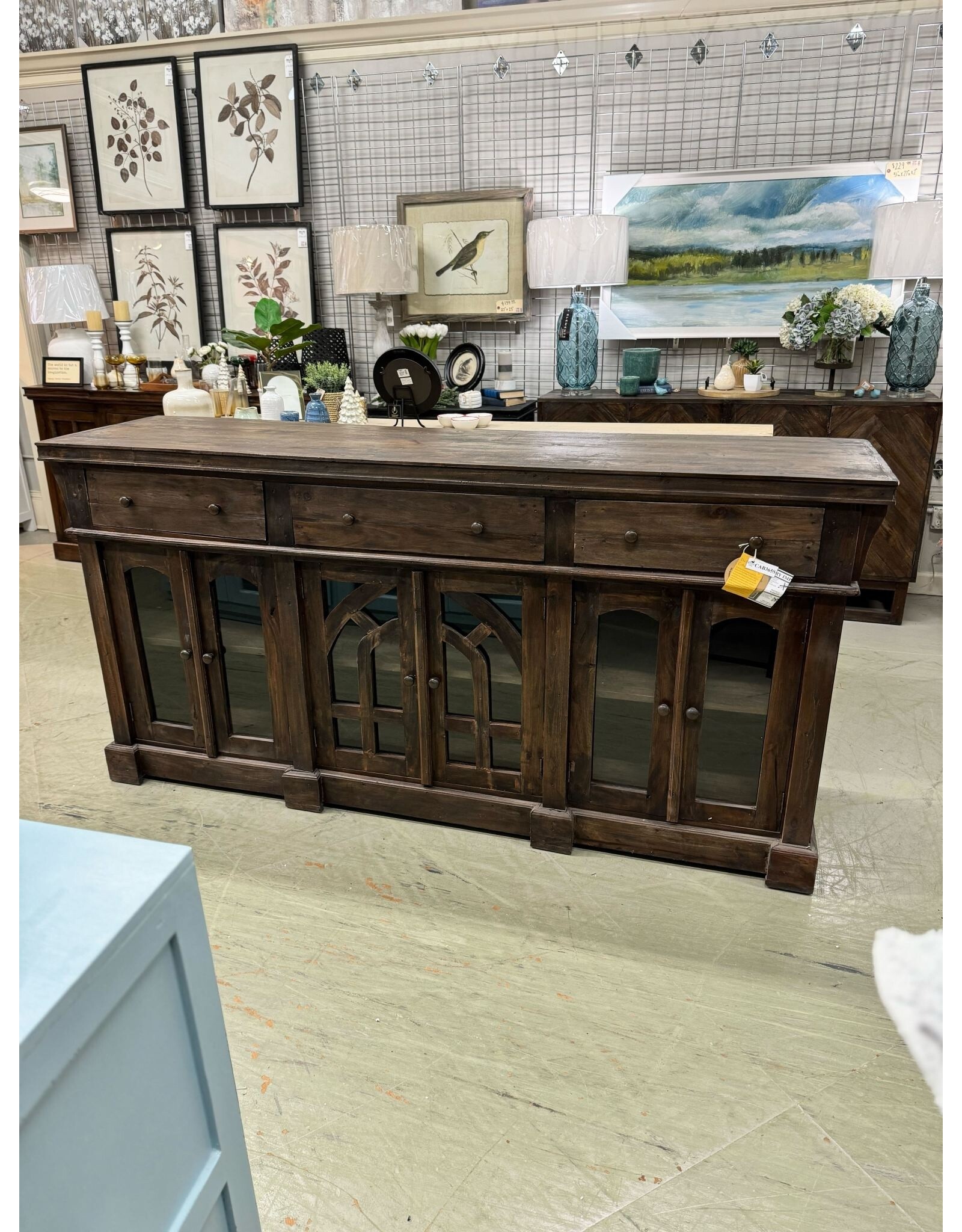 CAB365 Oversized Credenza 6GD 3drw w/RG 86.6x22x42.1"H