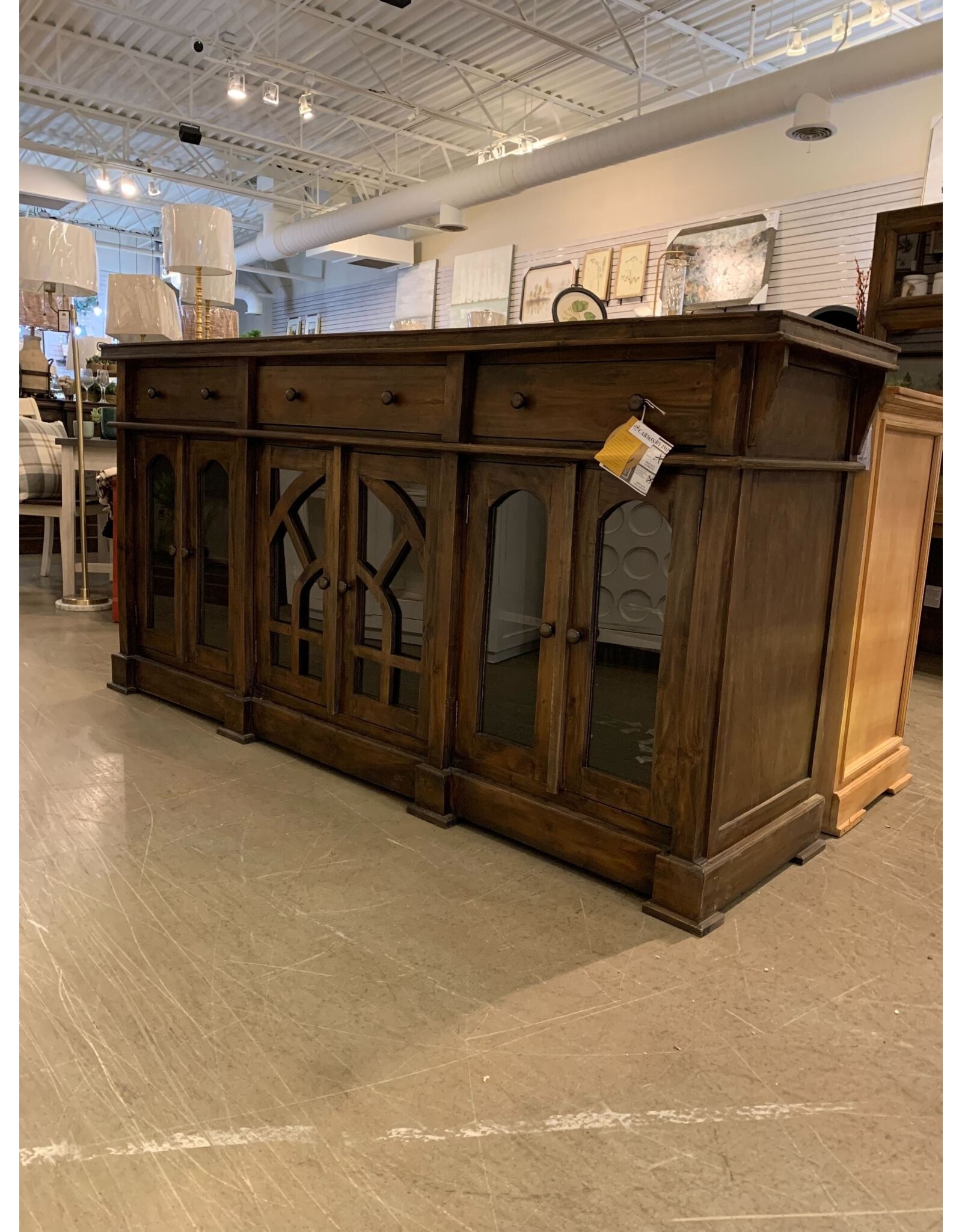 CAB365 Oversized Credenza 6GD 3drw w/RG 86.6x22x42.1"H