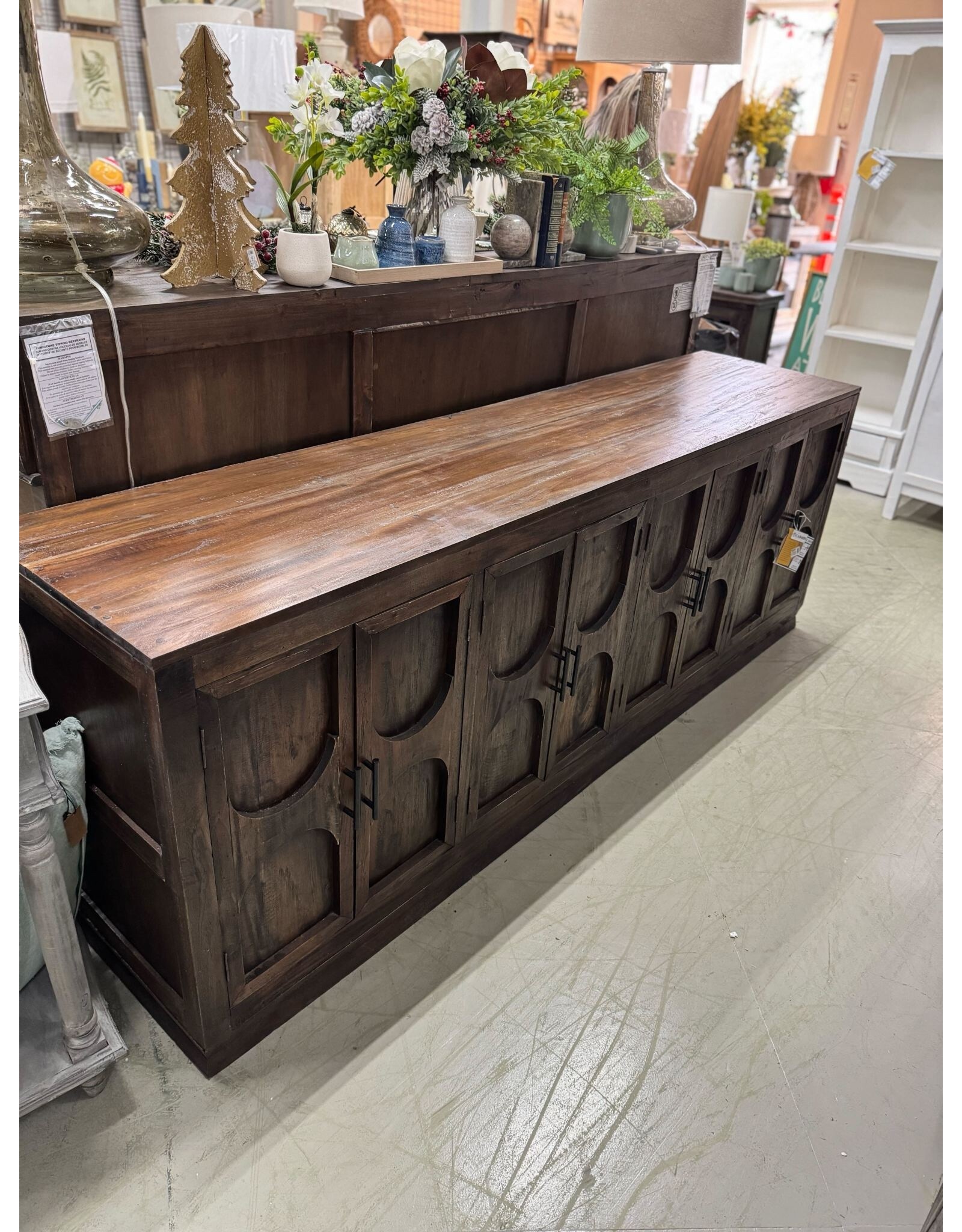 CAB488 Long Low Sideboard 86.2x20.1x31.1"H