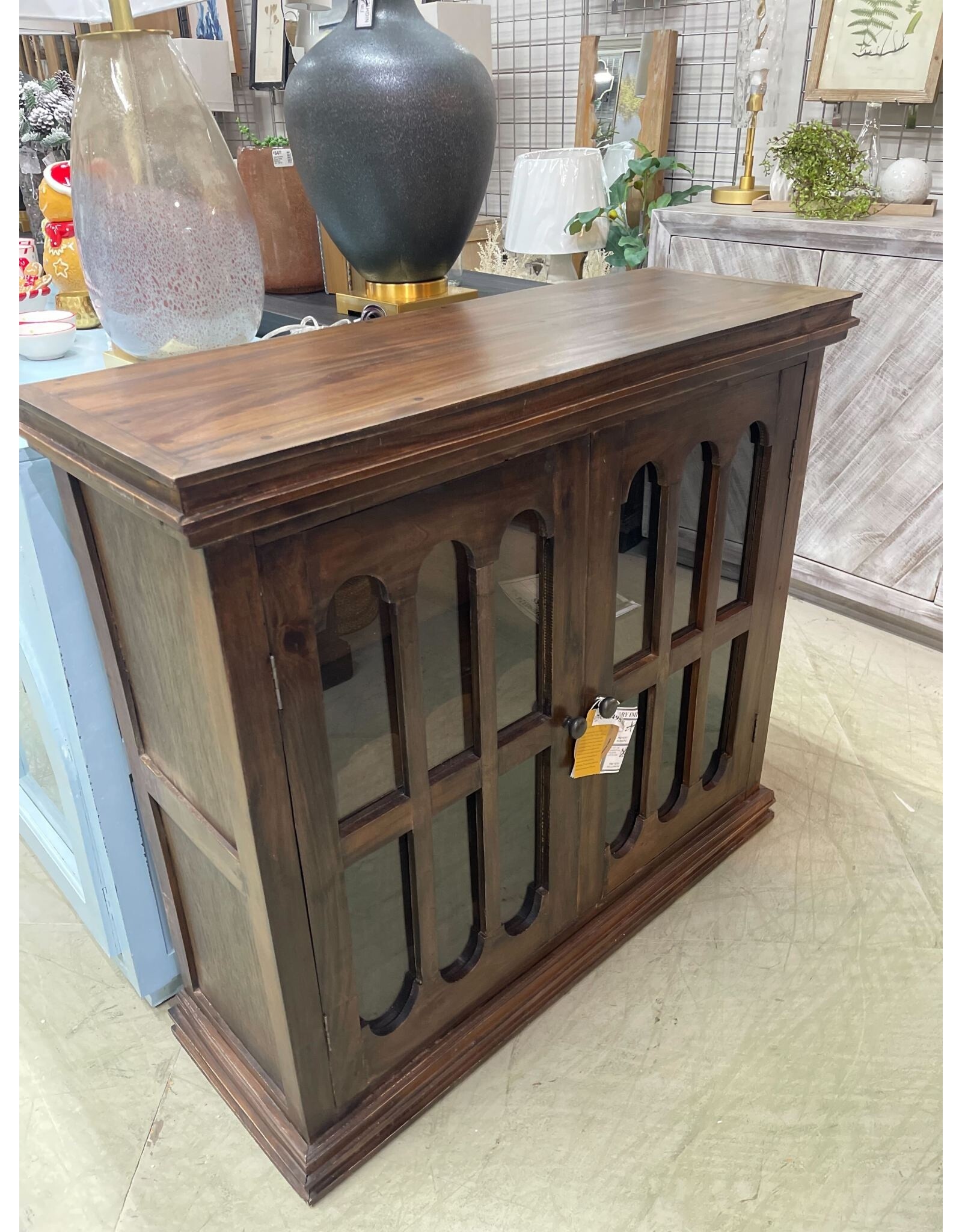 CAB495 Glazed Credenza 42.5x15x38.6"H