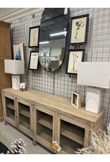 CAB359 Glazed Credenza 4GD w/Bar Handles 79.8x18.1x33.8"H