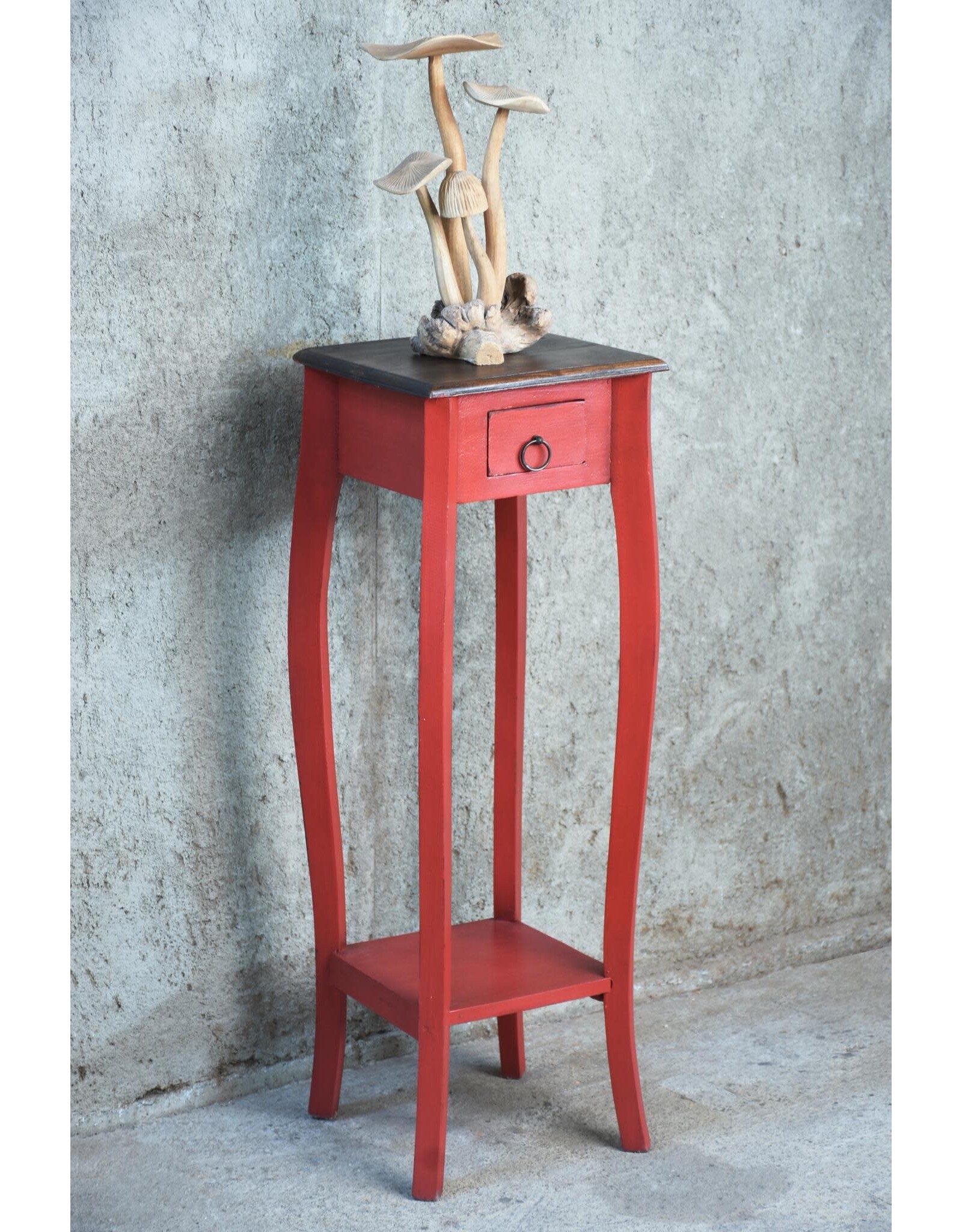 TAB070 Side Table 1 Drwr 11.7x11.7x34.6"H