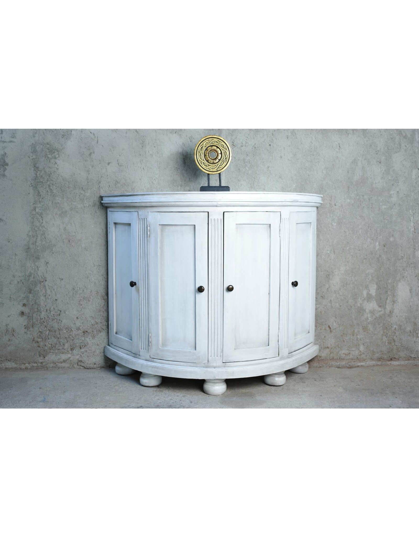 CAB338 Helena Cabinet 4Drs 47.2x17.7x38.2"H