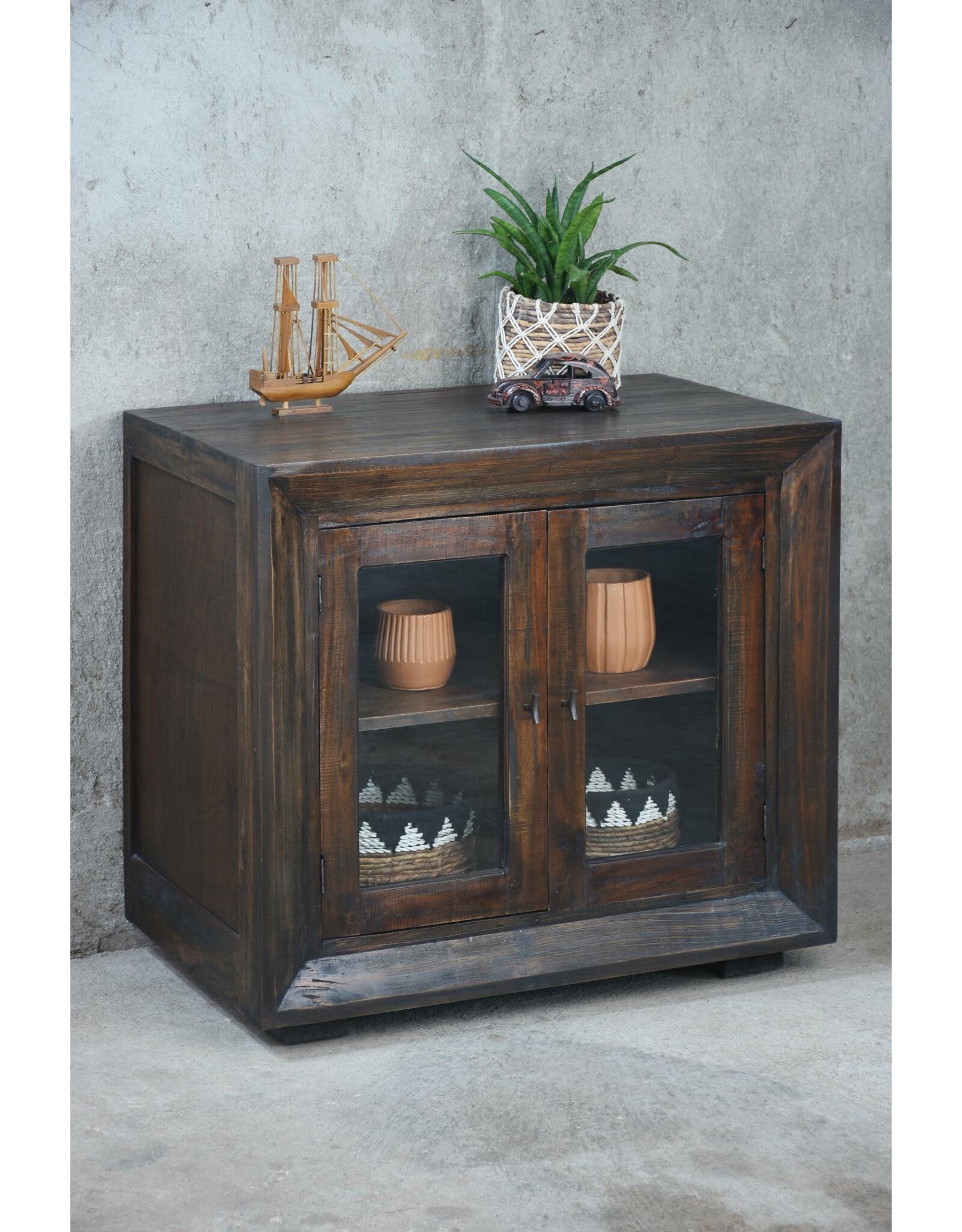 CAB354 Glazed Accent Cabinet 33.8 x 20.8 x 31.8'H