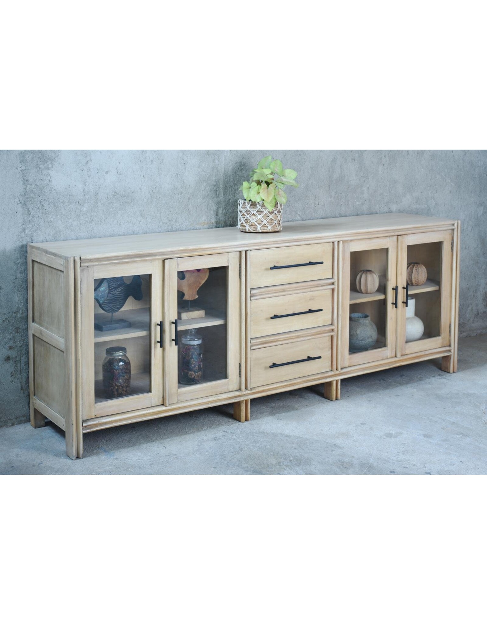 CAB400 Savannah Sideboard 86.6x18.1x33.1"H