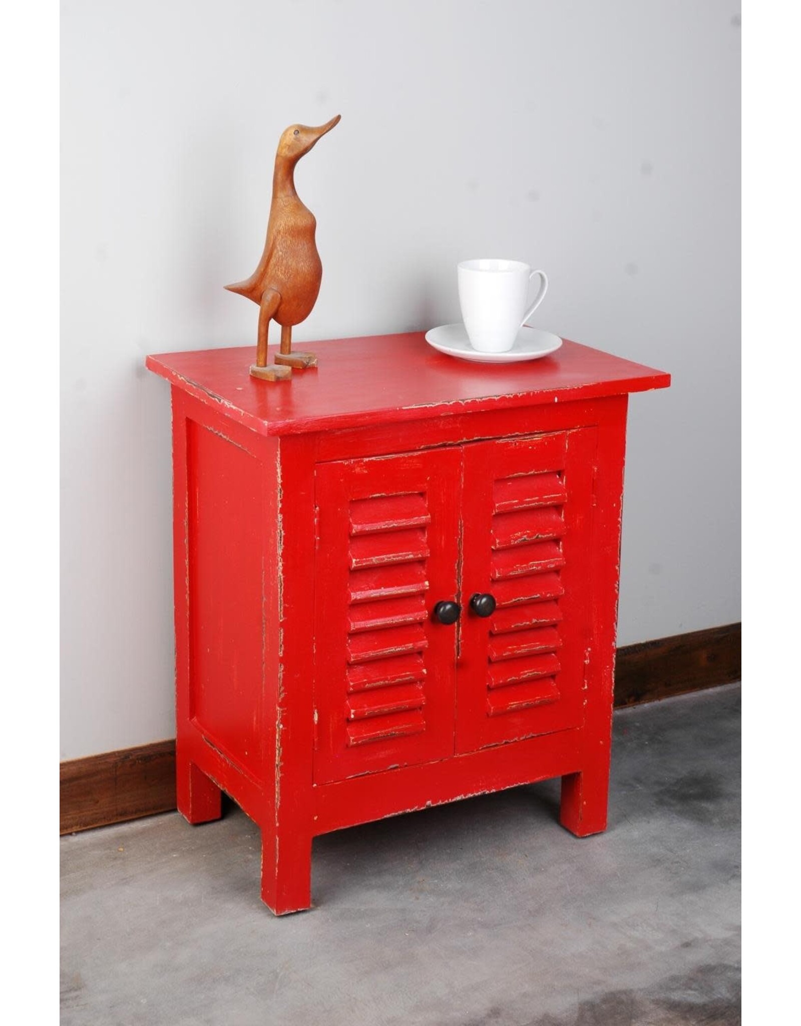 CAB1250 Shutter End Table 2 Shutter dr 22x13.3x24.7"H