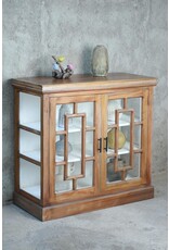 CAB1772 Magnolia Curio 42.5x17.7x39.7"H