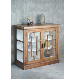 CAB1772 Magnolia Curio 42.5x17.7x39.7"H