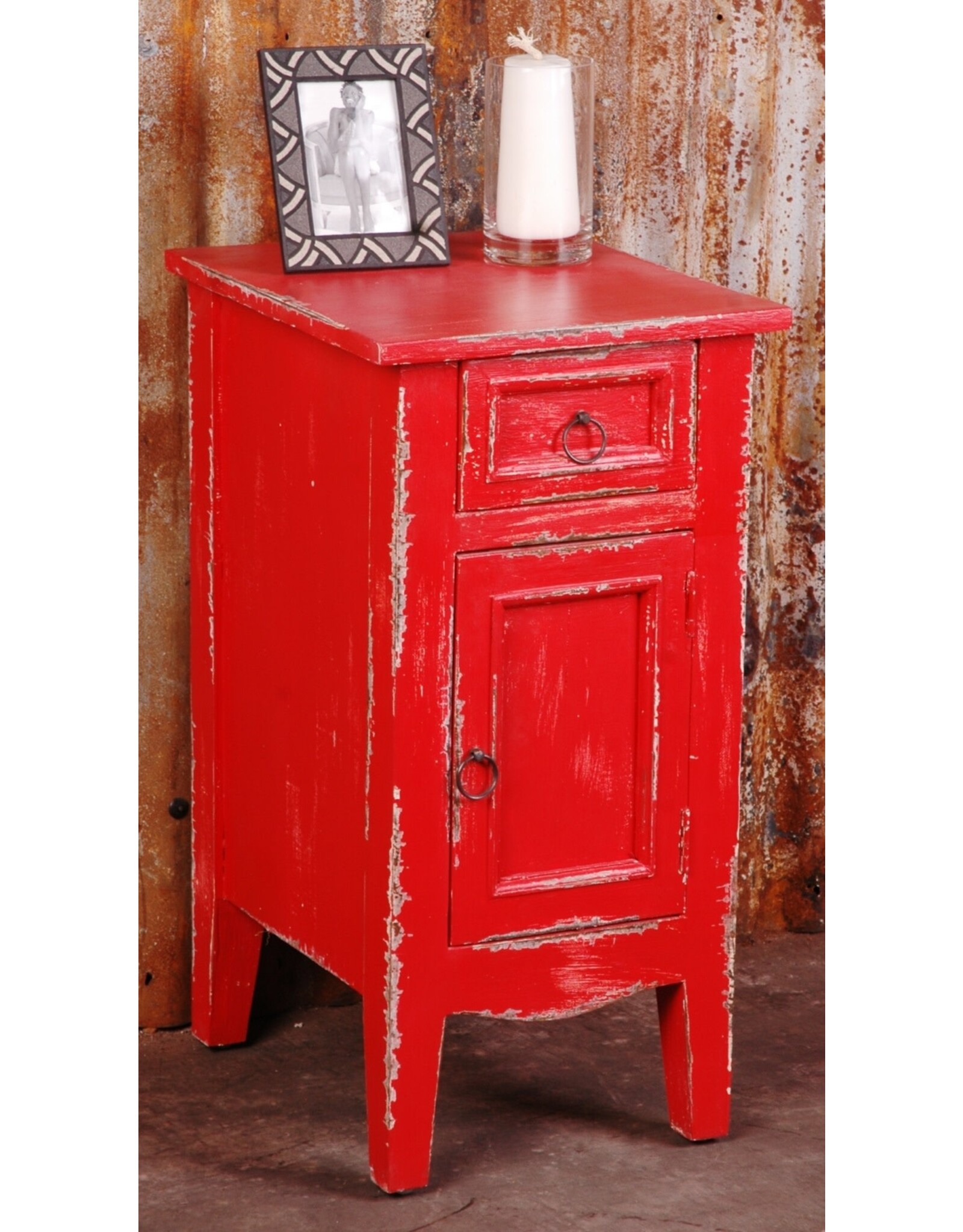 TAB801 End Table 1drw 1dr 13.3x15.3x25.6"H