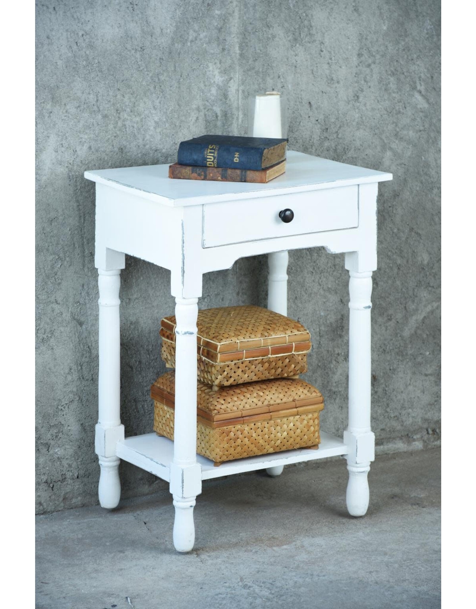 TAB812 End Table 1drw w/RG 20.8x15.3x29.8"H