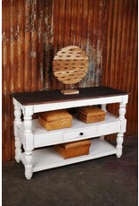 TAB1006 Sofa Table Turned Legs & 1drw 47.2x18.1x30.7"H
