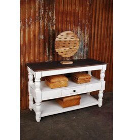 TAB1006 Sofa Table Turned Legs & 1drw 47.2x18.1x30.7"H