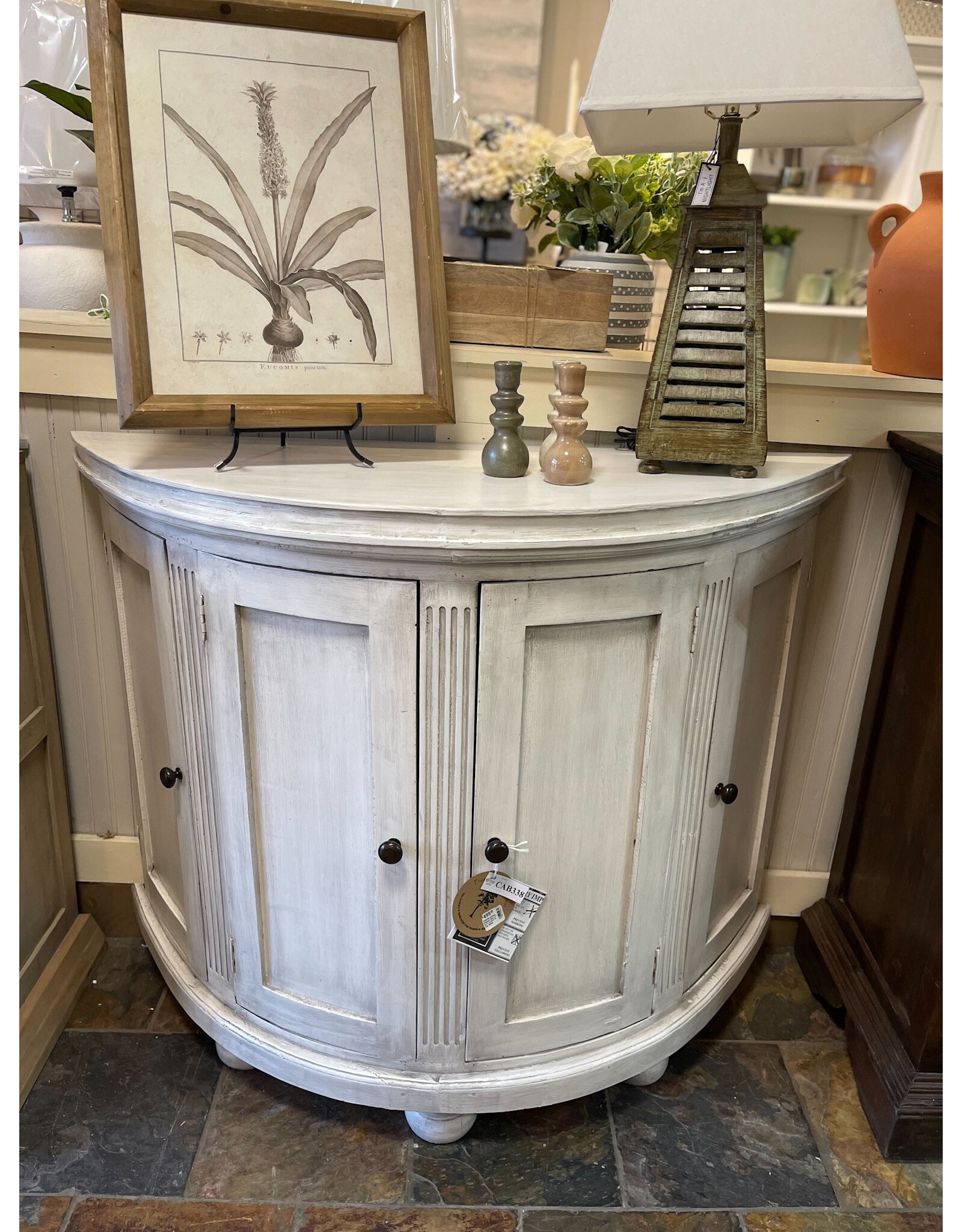 CAB338 Helena Cabinet 4Drs 47.2x17.7x38.2"H