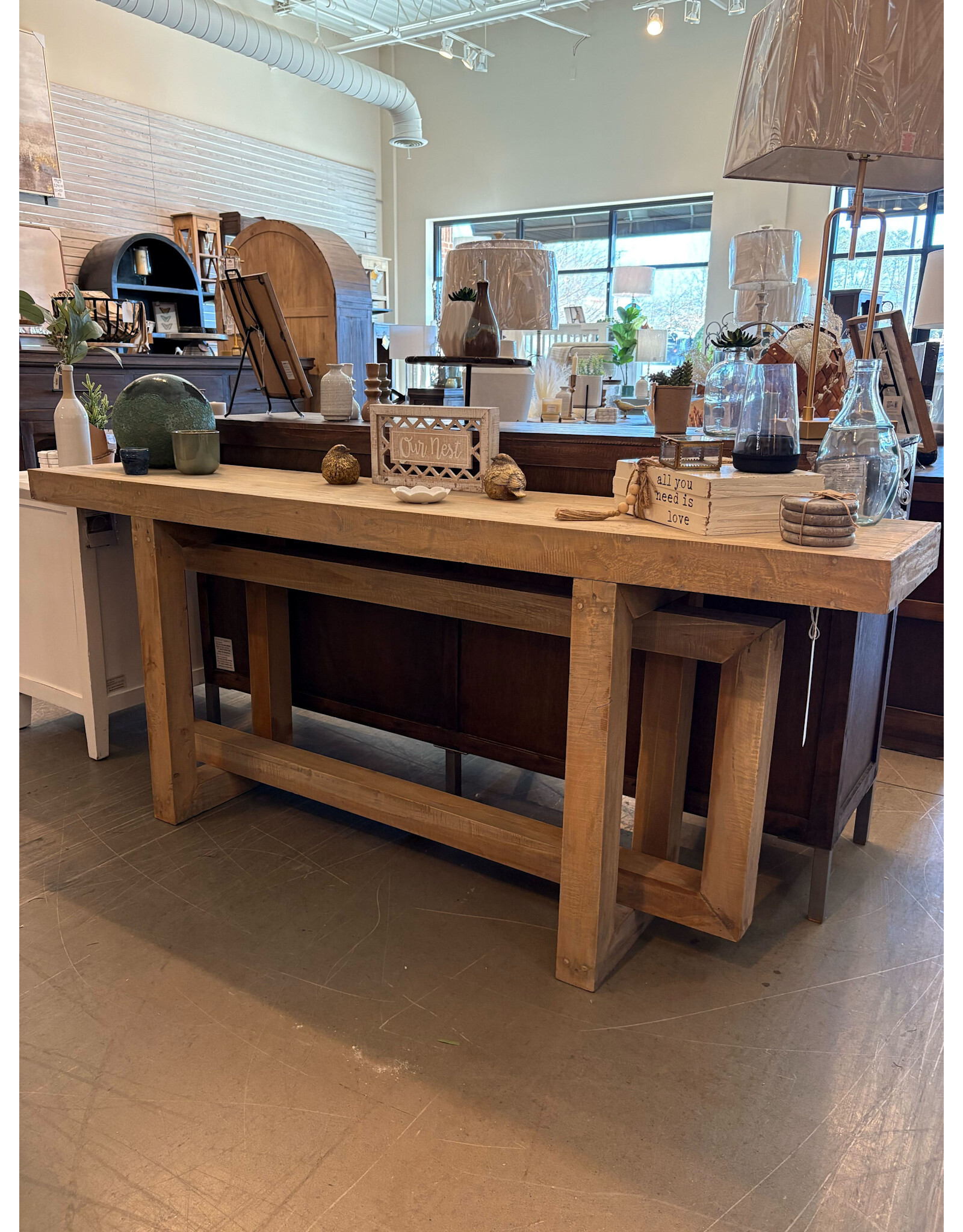 TAB304 Decor Console  78x15.7x32.2' H