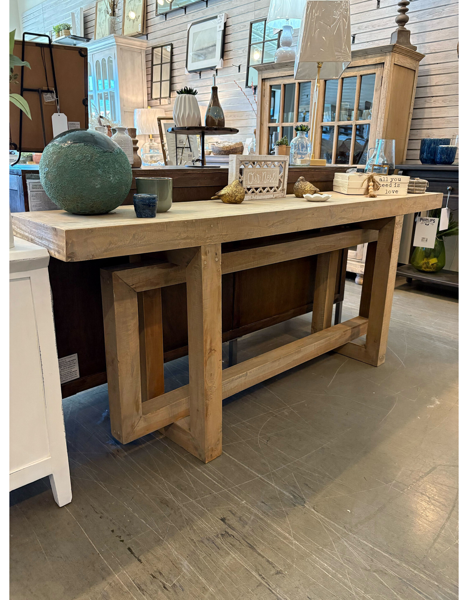 TAB304 Decor Console  78x15.7x32.2' H