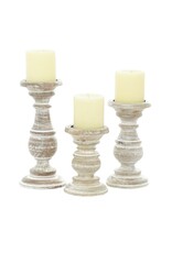 Cream Mango Turned Candle Base 51326
