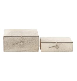Grey leather Box 95934