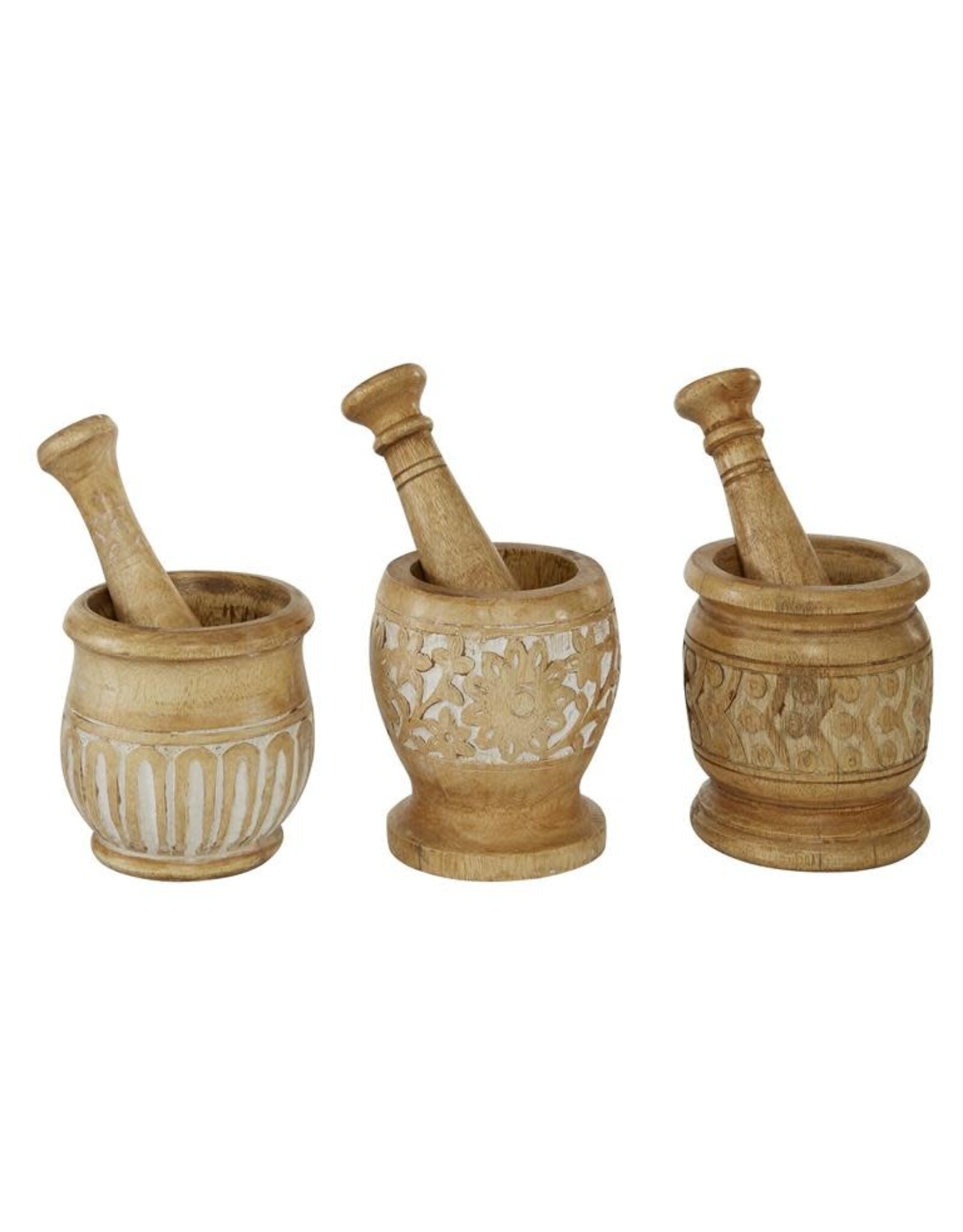 Brown Wood Mortar and Pestel 78277