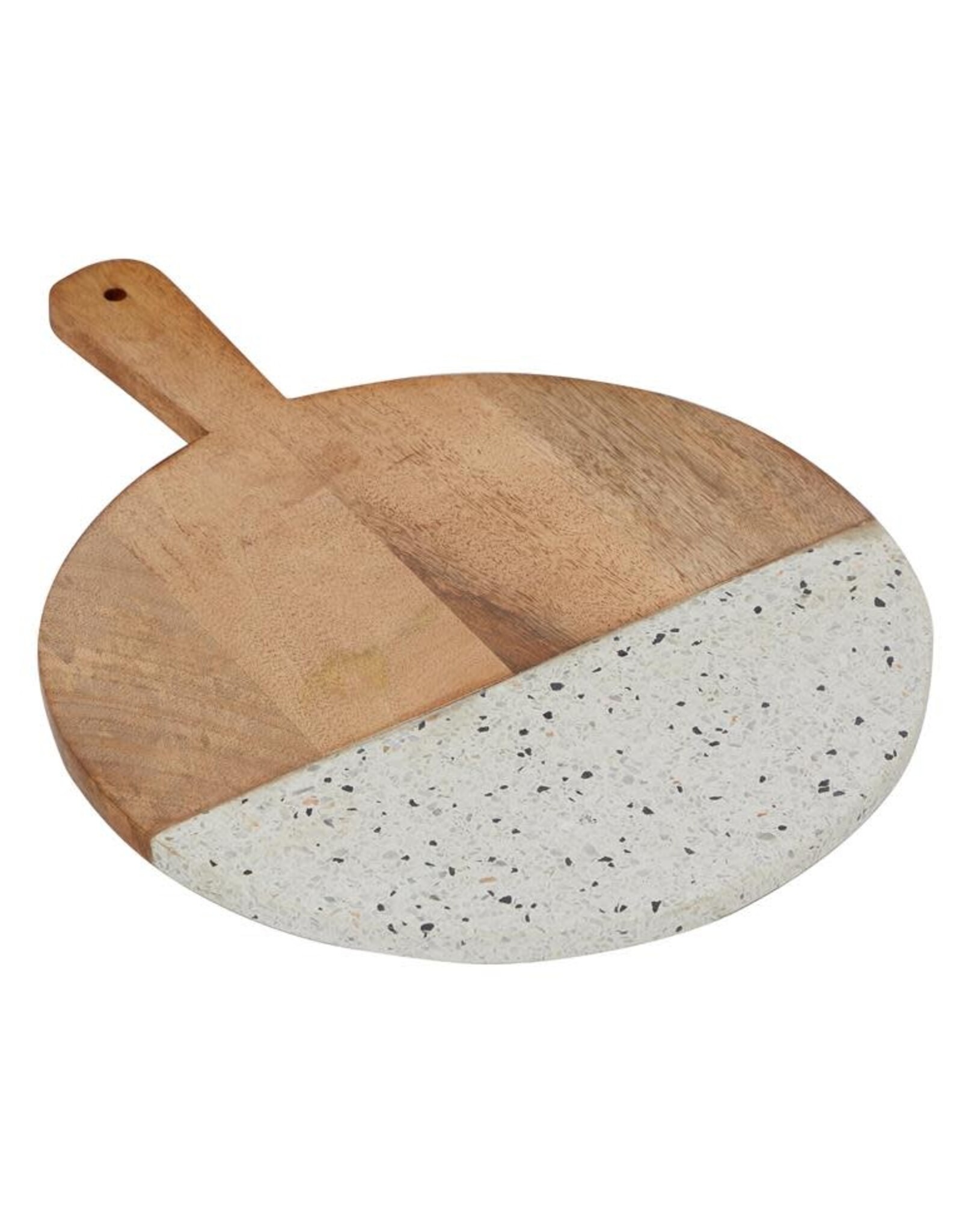 Brn Mango Cutting Board Round 24837