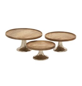 Brn Mango Cake Stand 14668
