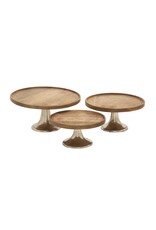 Brn Mango Cake Stand 14668