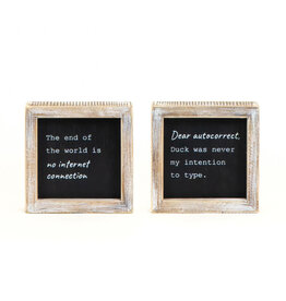 5x5x1.5 Reverse Wd Sign Duck internt 11815