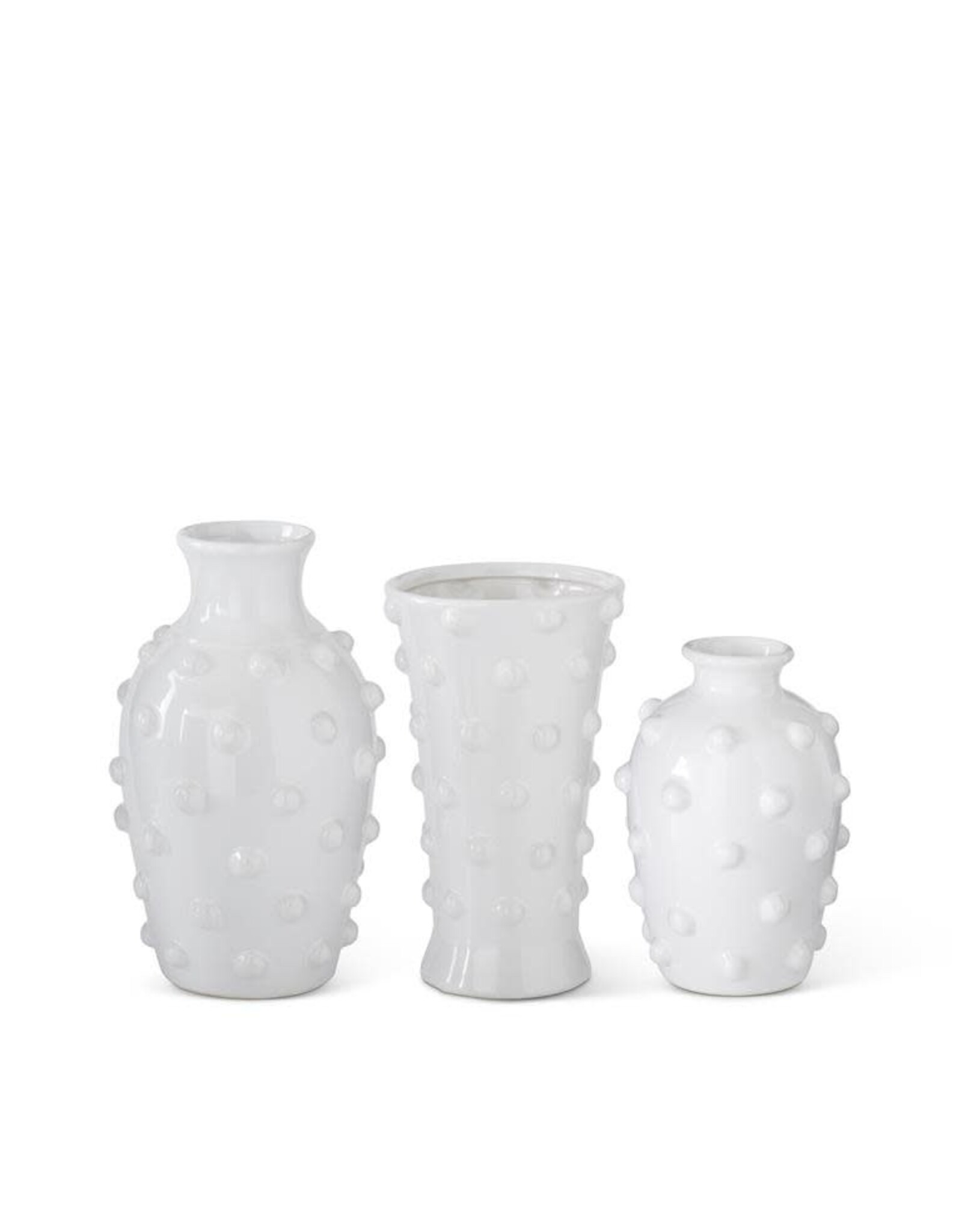 Glazed Vase w/ Polka Dots 14462C