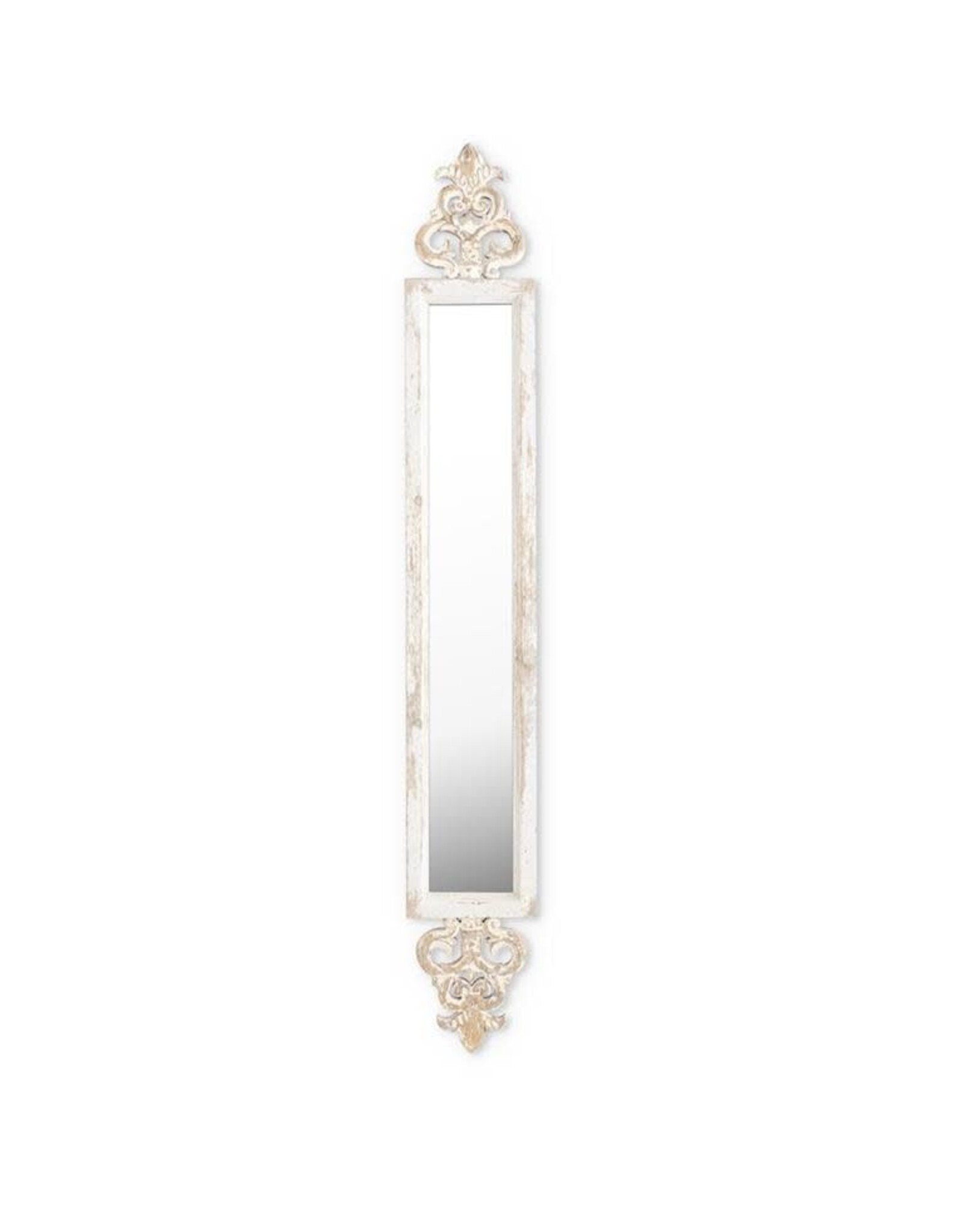 60.5 " Whitewash/Gold Mirror 14628A