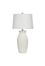 CREAM | Ceramic Table Lamp | 32in ht. X 17in w. X 17in d. KHL334853