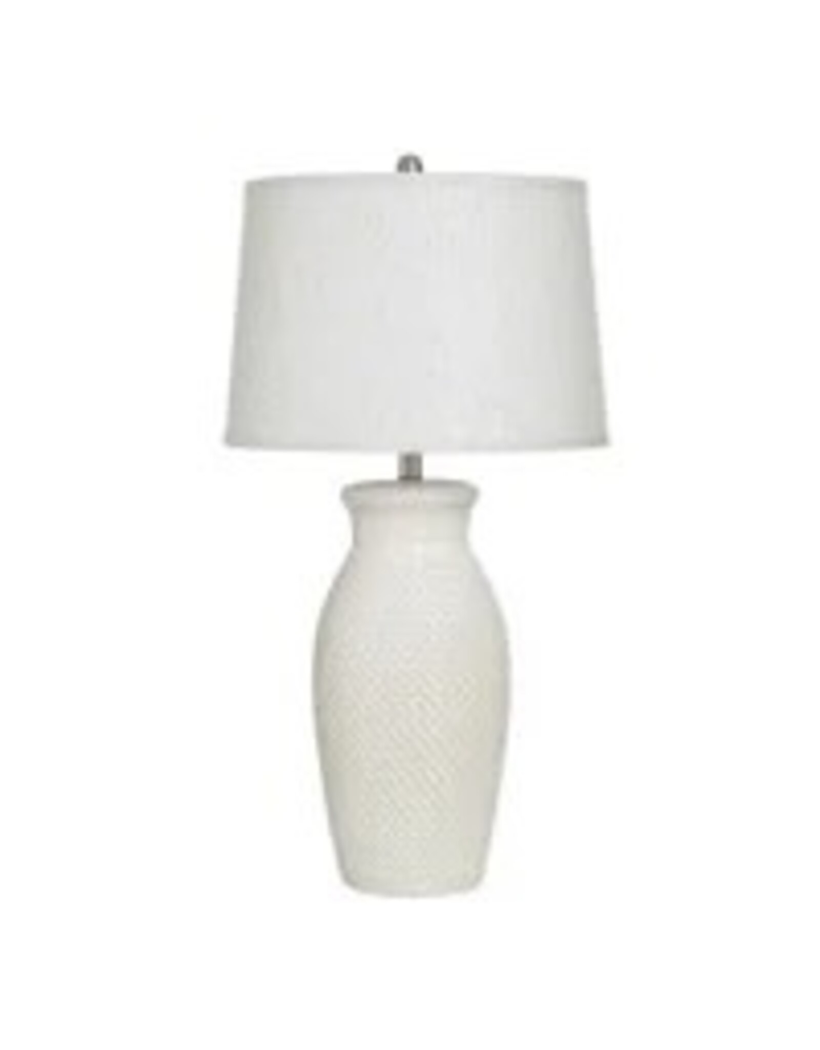 CREAM | Ceramic Table Lamp | 32in ht. X 17in w. X 17in d. KHL334853