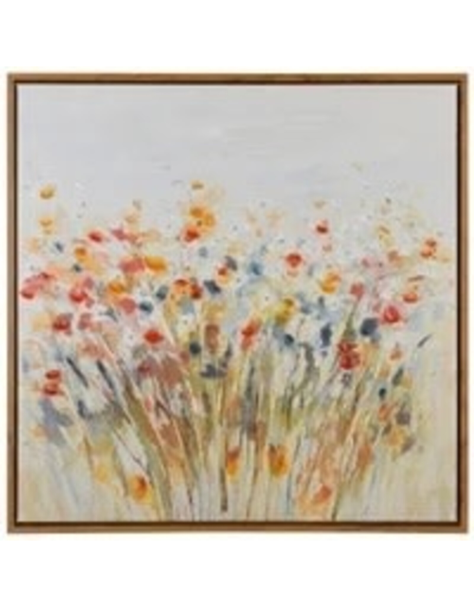 Wildflower Art w/ Wood Frame 24" x 24" WI34151