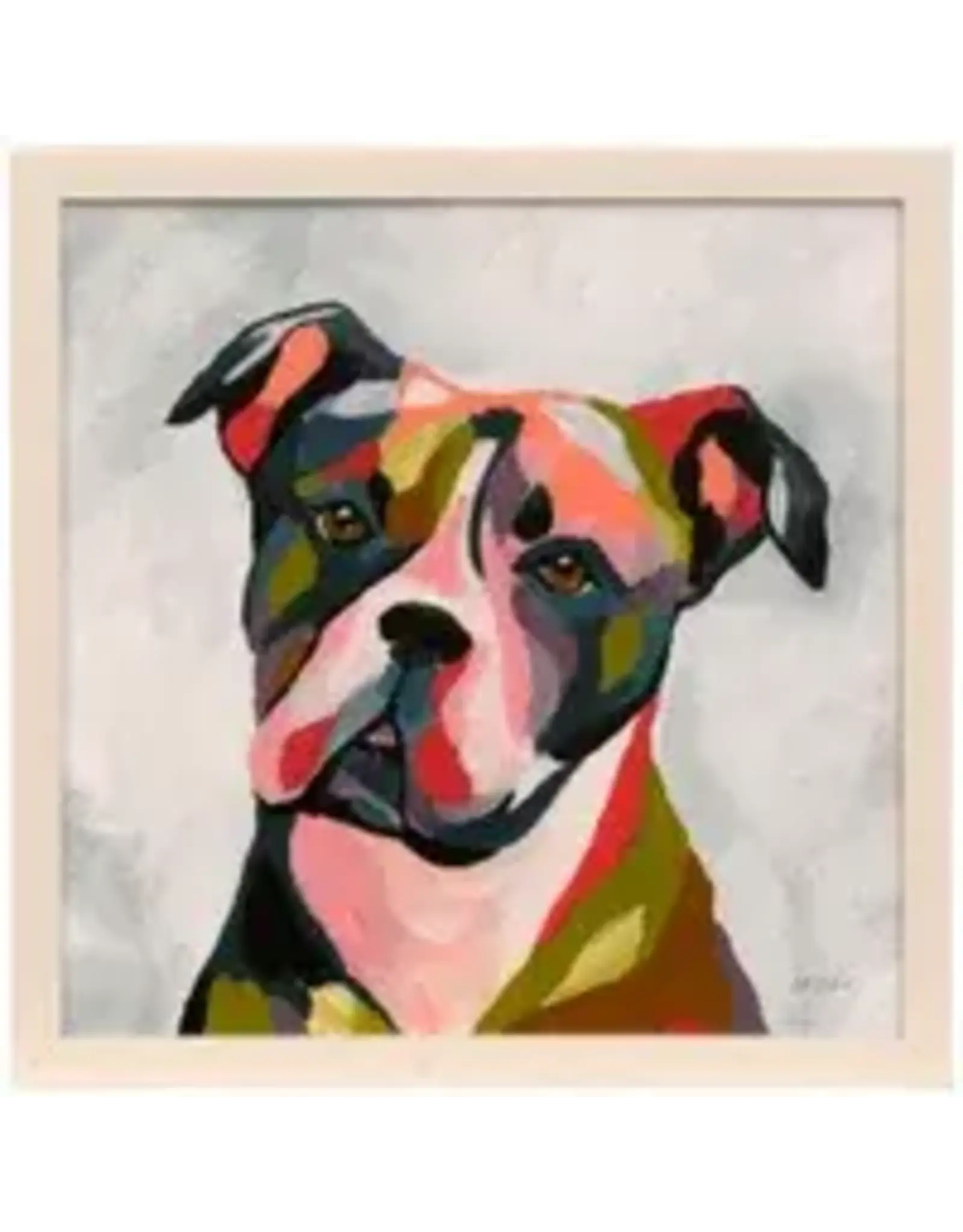Abstract Pit Bull 20" x 20" WM24135
