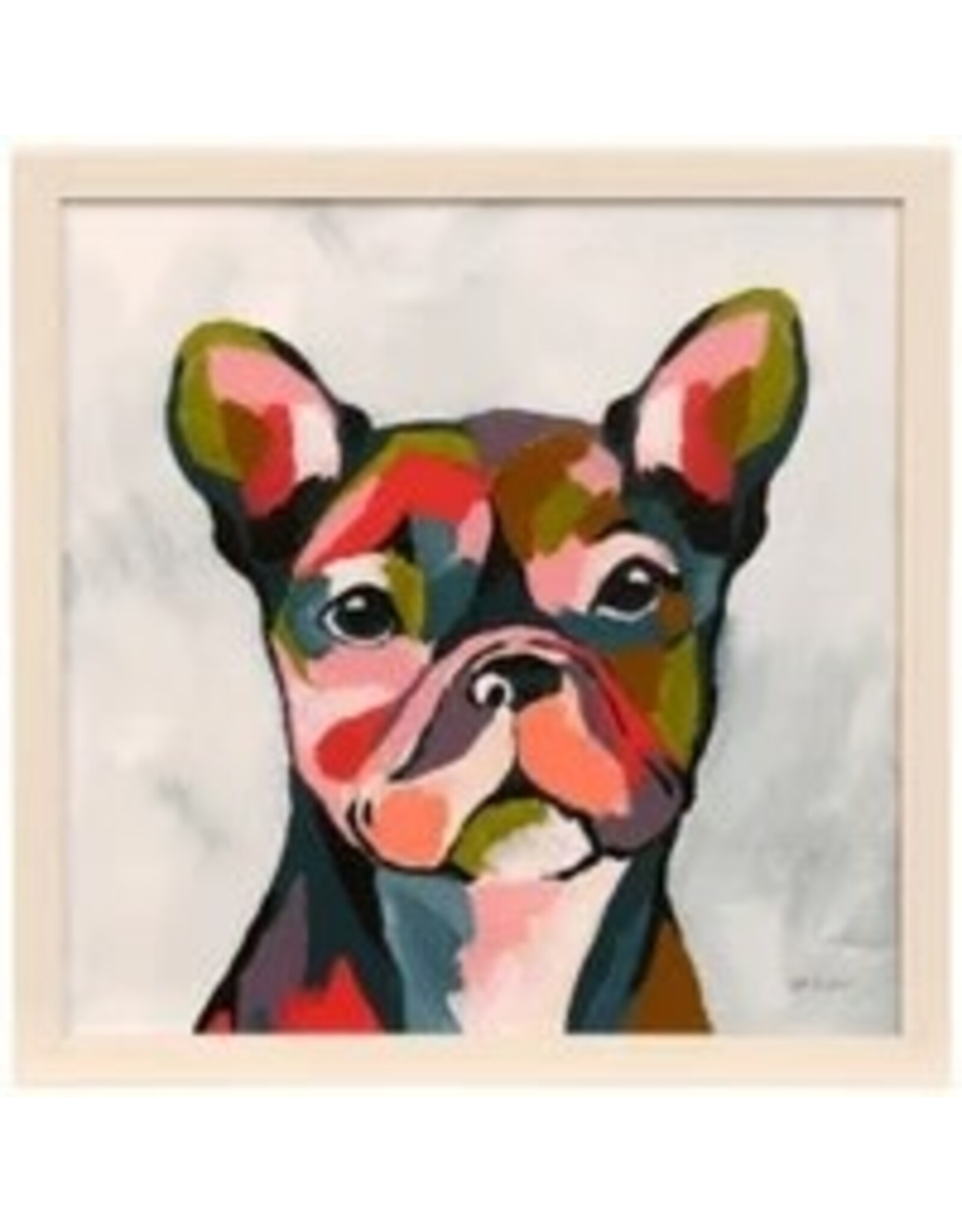 Abstract French Bulldog  20" x 20" WM24134