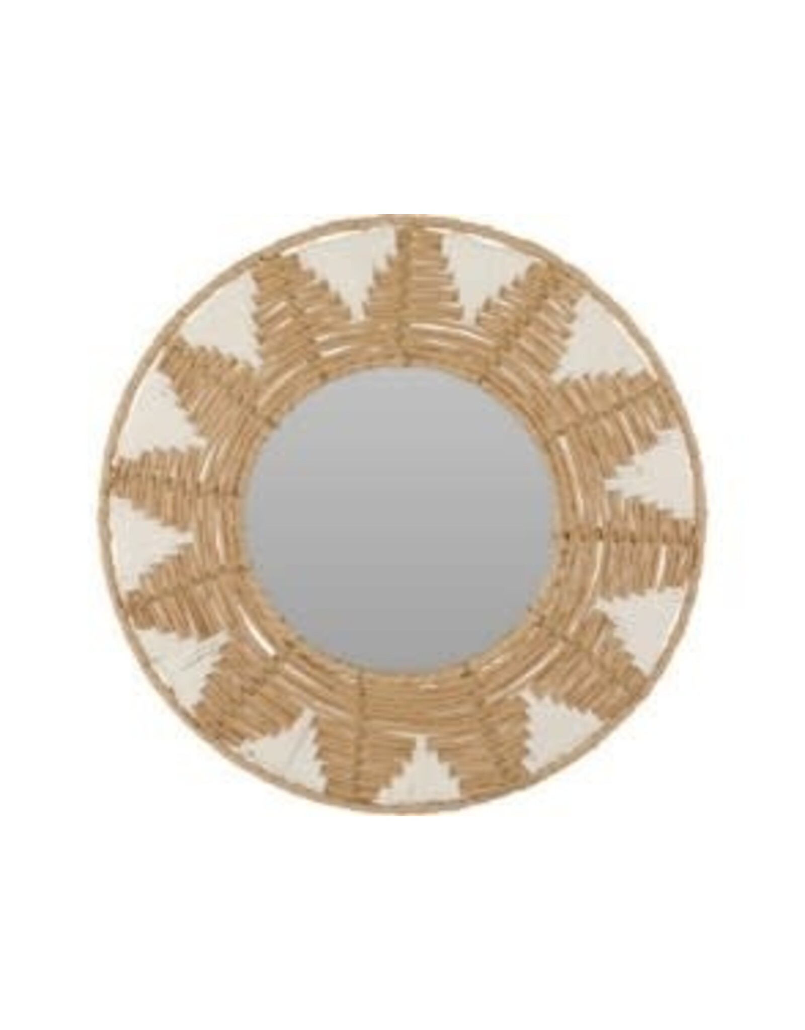 Mirror 40cm Brown & White HZ1230800