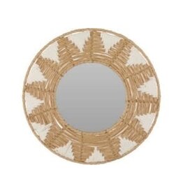 Mirror 40cm Brown & White HZ1230800