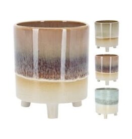 Porcelain Flowerpot w/ Feet 3 styles, each 095004570