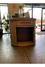 TAB863 Demilune End table 40.1x20.1x35"H