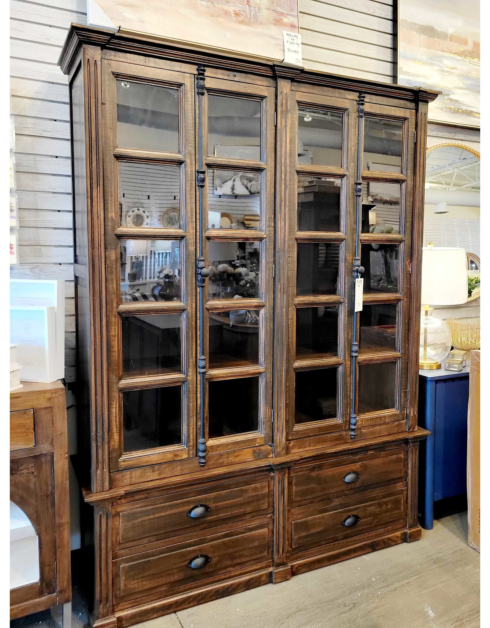 LIB 14 HARTFORD CURIO (COMBO) 67 x 19 x 88