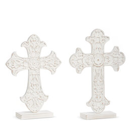 Distressed Cross on Stand 4427927