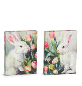 8" Tulip Rabbit Wall Art 2 Styles, each 4557313