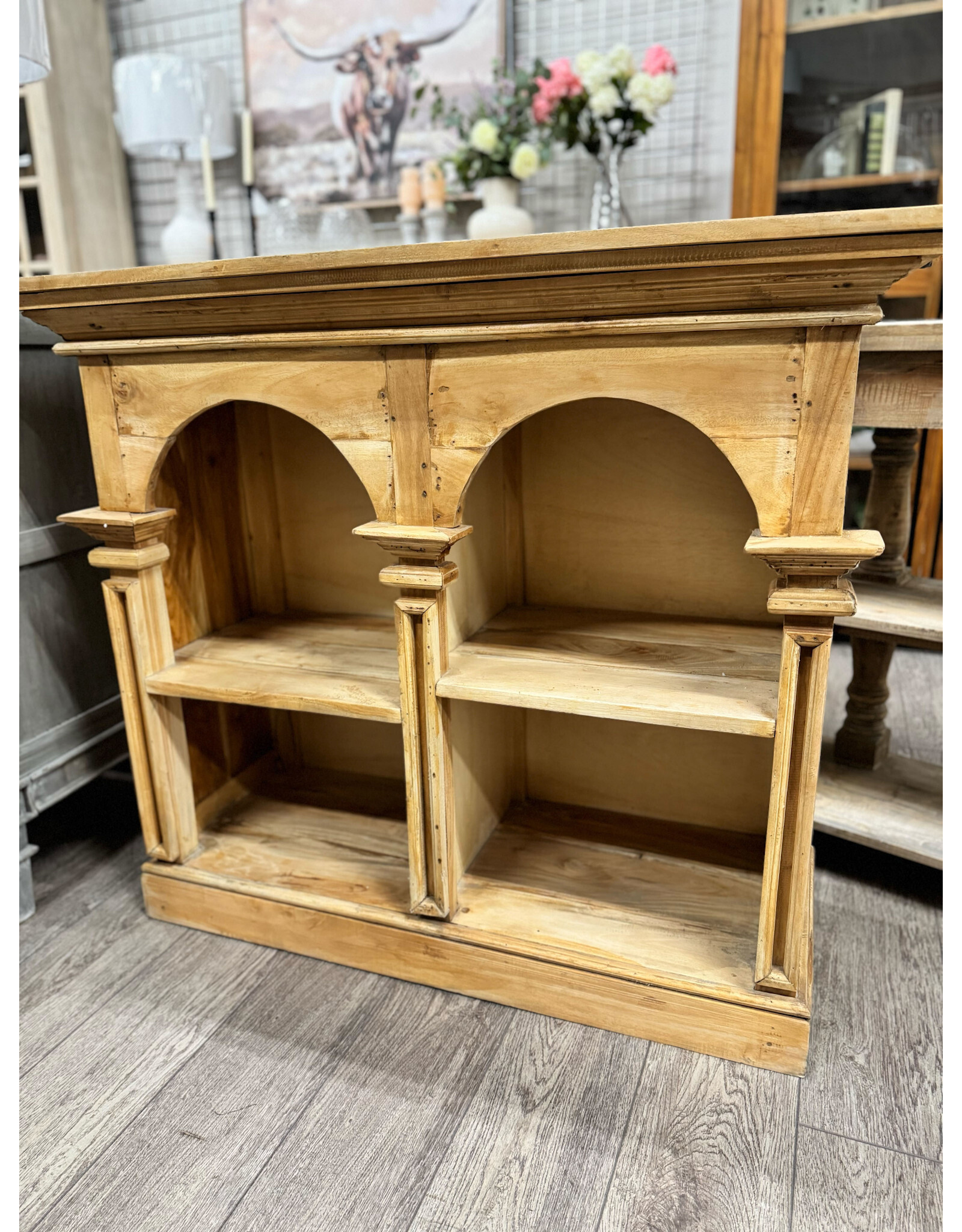 CAB581 Versailles Bookcase 44.5x17.7x37.7"H