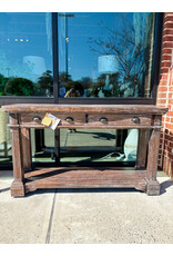 TAB236 Console Table 2Drw w/RG 55.8x16.8x31.8"H