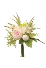 10" Peony /hydrangea Bundle FBQ072-Wh/GR