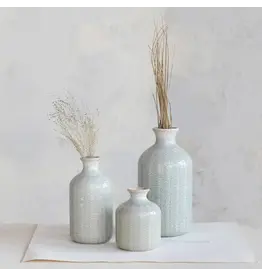 Stoneware Vase Grey DF9860