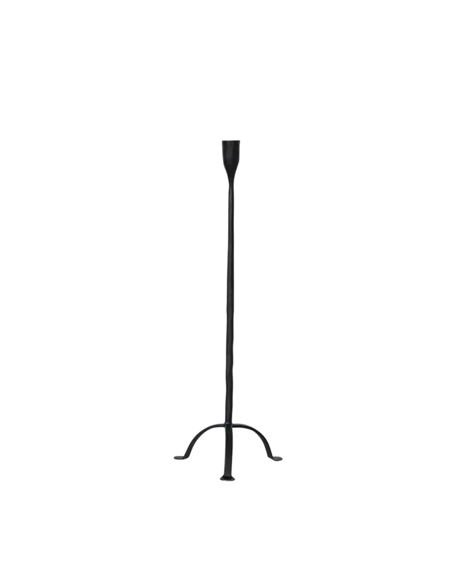 Hand Forged Cast Iron Footed Taper Holder DG0181