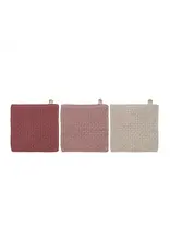 Square Cotton Knit Dish Cloths, Set of 3 DG0340