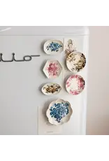 Stoneware Plate shaped Magnet 6 styles DG0655A
